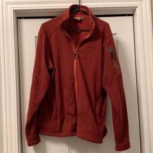Orange Merrill zip up jacket